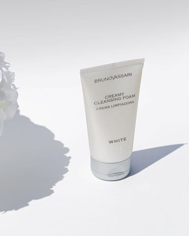 Sữa Rửa Mặt Bruno Vassari White Creamy Cleansing Foaming 150ml - Dưỡng Trắng Da, Làm Sạch Sâu, Phù Hợp Mọi Loại Da