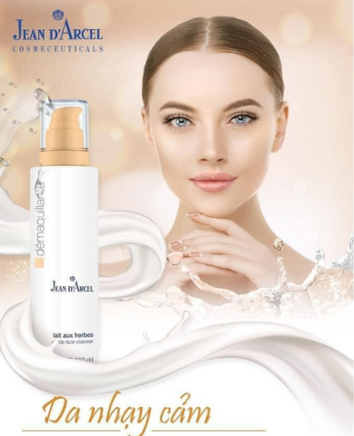 Sữa Rửa Mặt Dịu Nhẹ Jean D'Arcel 250ml - Giải Pháp Cho Da Khô, Nhạy Cảm, Cân Bằng Độ ẩm, Làm Sạch Sâu, Chăm Sóc Da Tự Nhiên