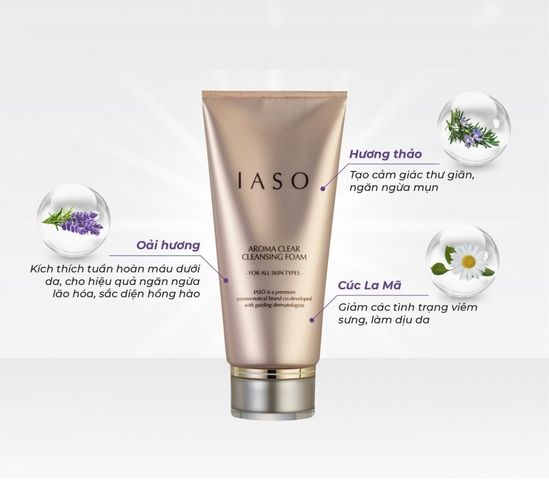 Sữa Rửa Mặt Iaso Aroma Clear Cleansing Foam 150g - Giải Pháp Dịu Nhẹ Cho Mọi Loại Da, Làm Sạch Sâu và Dưỡng Da Rạng Rỡ
