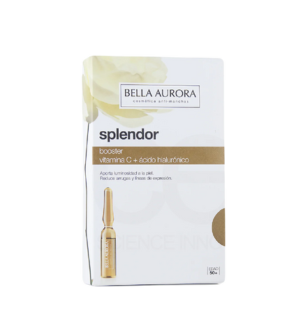 Tinh Chất Dưỡng Da Bella Aurora Splendor Vitamin C + Hyaluronic Acid - Giải Pháp Chống Lão Hóa, Làm Sáng Da, Mờ Vết Thâm, 5 Ống x 2ml