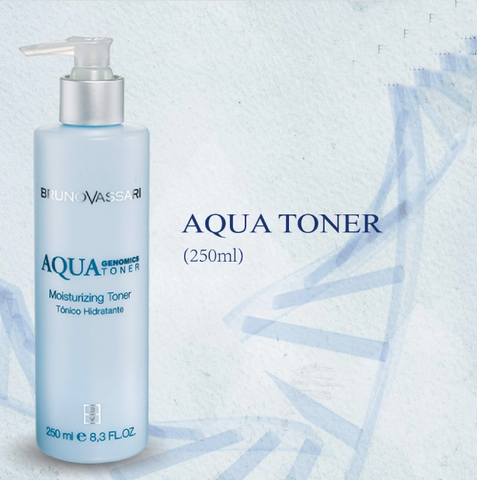 Toner cấp ẩm Bruno Vassari Aqua Genomics 250ml - Giúp da khô mịn màng, cân bằng độ pH và cung cấp độ ẩm hiệu quả