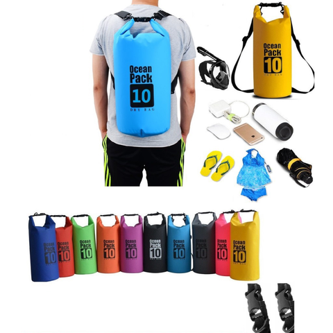 Túi Đựng Đồ Chống Nước Ocean Pack Có Quai Đeo - Dã Ngoại, Du Lịch, Chất Liệu Bền, Màu Sắc Đẹp, Tiện Dụng 10L, 15L, 20L