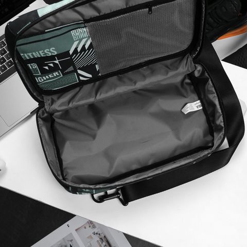 Túi đựng giày Hier Graphic Shoebox - Dụng cụ thể thao tiện lợi với quai đeo và ngăn zip cho đồ cá nhân, chất liệu chống thấm 100% Polyester