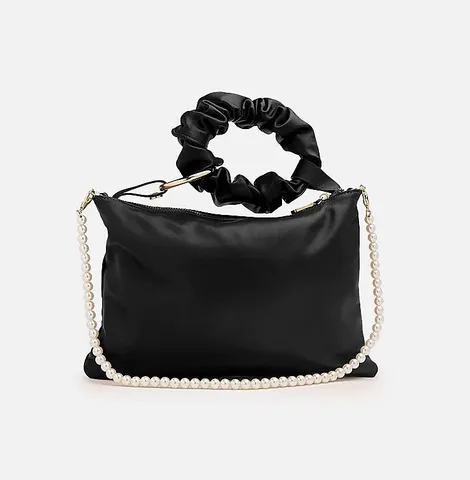 Túi xách Pazzion Pearly Strap Ornate Handbag 029506BKN Black