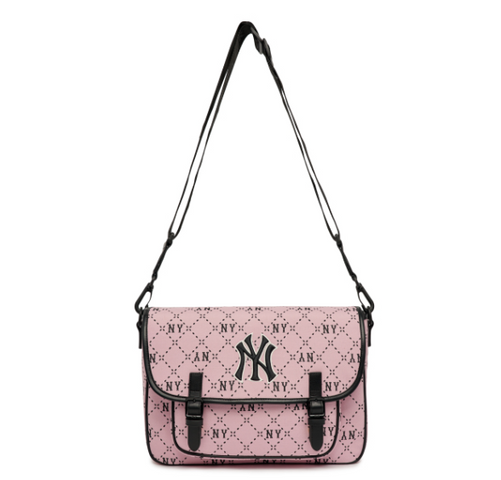 Túi Xách Trẻ Em MLB Diamond Monogram Jacquard NY Yankees Hồng - Balo Tiện Lợi Đi Học, Chơi, Phong Cách Thời Trang Nam Nữ
