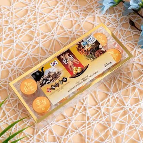 Viên hoàn hồng sâm Kanghwa Hàn Quốc 10 viên - Tăng cường sức khỏe, hỗ trợ gan và huyết áp - Thực phẩm chức năng cao cấp