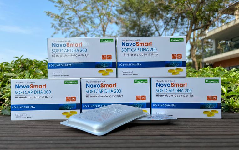 Viên Uống Bổ Não Và Mắt Novosmart Softcap DHA 200 - Hỗ Trợ Trí Nhớ & Thị Lực Cho Người Lớn & Trẻ Em, Dễ Nuốt, An Toàn