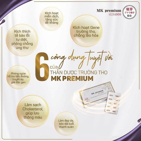 Viên Uống Fucoidan MK Premium iGS4000 - Hỗ Trợ Tăng Đề Kháng, Kích Hoạt Gene Trường Thọ, 30 Viên Dưỡng Sinh Khỏe Mạnh