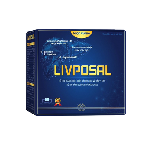 Viên Uống Bổ Gan Livposal Dược Vương - Hỗ Trợ Thanh Nhiệt, Tiêu Độc, Tăng Cường Chức Năng Gan, 60 Viên Chính Hãng