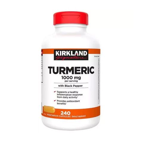 Viên uống tinh chất nghệ Kirkland Signature Turmeric 1000 mg - Hỗ trợ tiêu hóa và chống oxy hóa, giúp làm đẹp da và cải thiện sức khỏe tim mạch