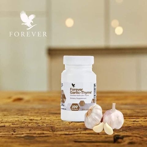 Viên Uống Tinh Dầu Tỏi Cô Đặc Forever Garlic Thyme - Hỗ Trợ Miễn Dịch, Tiêu Hóa Khỏe Mạnh, Dạng Viên Dễ Uống 100 Viên