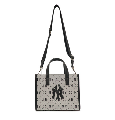 Túi Xách MLB Big Diamond Monogram Jacquard New York Yankees - Tote Bag Nhỏ Thời Trang, Dây Đeo Điều Chỉnh, Kiểu Dáng Thanh Lịch