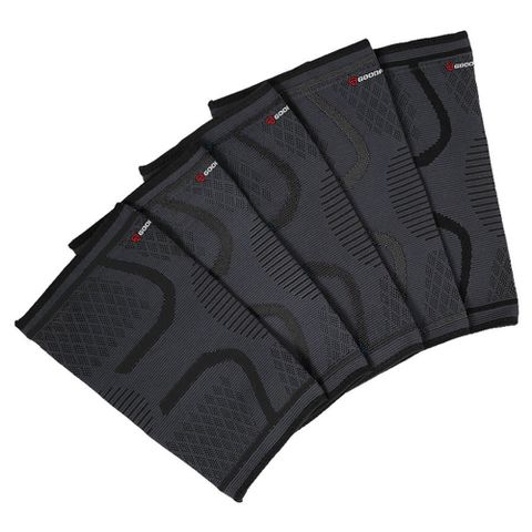 Băng Đầu Gối Thể Thao GoodFit GF518K - Đen - Bảo Vệ Chấn Thương Khi Tập Gym, Chơi Thể Thao, Dành Cho Nam Nữ