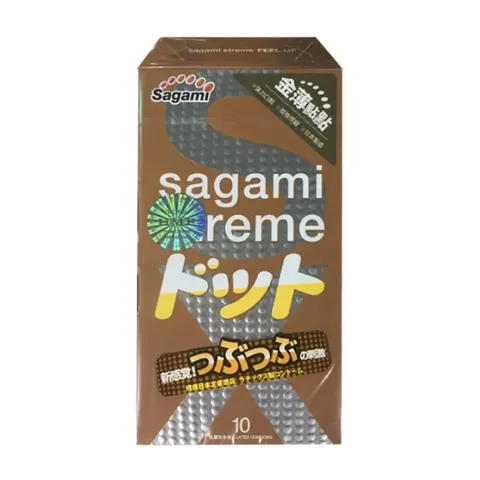 Bao cao su Sagami Feel Up siêu điểm nổi hộp 10 cái