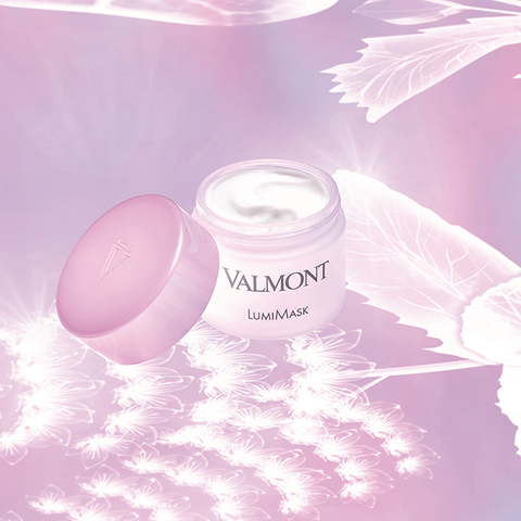 Bộ 4 Món Dưỡng Trắng Da Valmont Lumi Thụy Sĩ - Nước Tẩy Tế Bào Chết, Tinh Chất, Kem & Mặt Nạ Dưỡng Sáng Da Cao Cấp