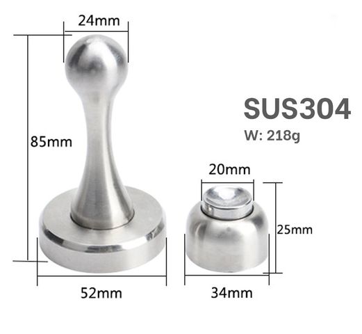 Bộ Chặn Cửa Inox 304 Hobby Home Decor CC8 - Giúp Cố Định Cửa, Dễ Dàng Lắp Đặt, Thời Trang Nội Thất Hàng Đầu