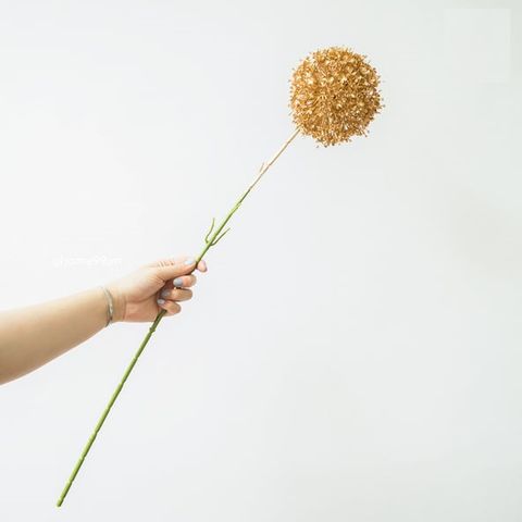 Cành Hoa Giả Ghome - Trang Trí Nhà Cửa Bắt Mắt, Hoa Sen Và Tú Cầu Bạc, Phụ Kiện Decor Nội Thất Rực Rỡ