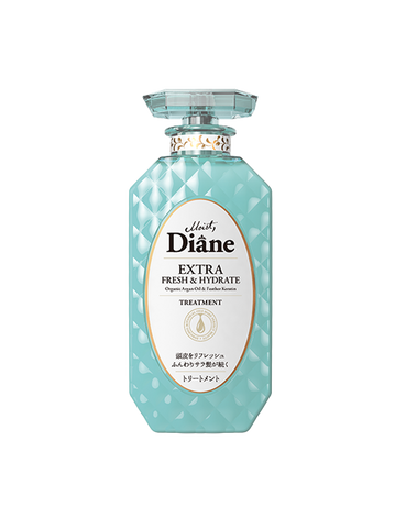 Cặp Gội Xả Kiềm Dầu Moist Diane Extra Fresh & Hydrate - Dưỡng Ẩm Tóc Hư Tổn, Phục Hồi, Mùi Bưởi Tươi 450ml x 2 Chai