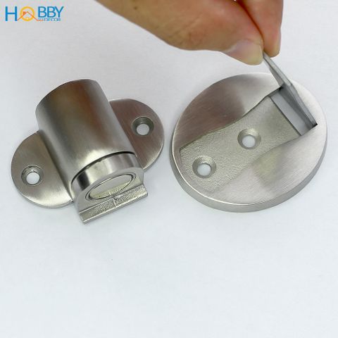 Chặn Cửa Inox 304 Nam Châm Hít CC6 Dán Sàn - Dễ Dàng Lắp Đặt, Giữ Cửa Đứng Cố Định, Thích Hợp Mọi Loại Cửa