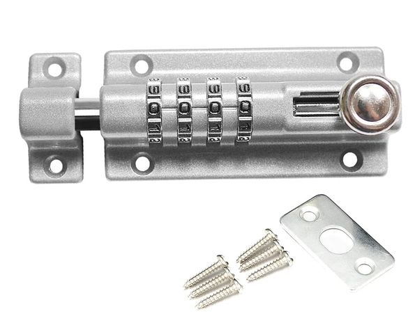 Chốt Cửa Ngang Có Mật Khẩu Hobby Home Decor LCK - Chắc Chắn, An Toàn Với Hợp Kim Kẽm, Hai Màu Trắng Đen Phù Hợp Nhiều Kiểu Cửa