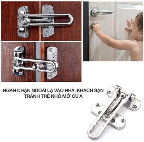Chốt Khóa Cửa Dạng Trượt Hobby Home Decor KCT1 - Inox Chất Lượng, Thiết Kế Thông Minh, Bảo Vệ Nhà Cửa Hoàn Hảo