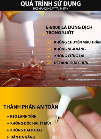 Combo 3 Lọ Keo Dán Thủ Công E8000 BU LAI EN - Keo Dán Đa Năng Cho Điện Thoại, Đồ Handmade, Trang Sức, Giấy 50ml