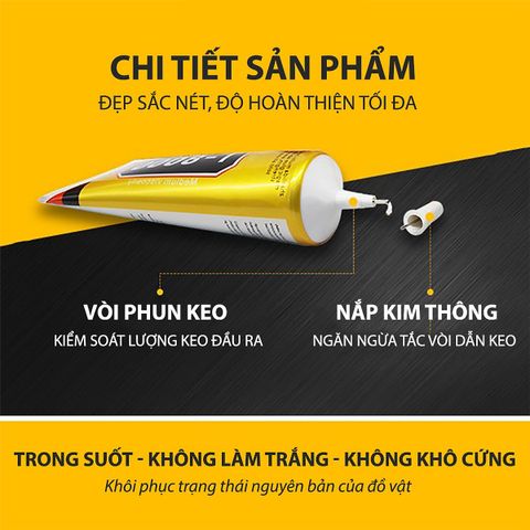 Combo 3 Lọ Keo Dán Thủ Công E8000 BU LAI EN - Keo Dán Đa Năng Cho Điện Thoại, Đồ Handmade, Trang Sức, Giấy 50ml