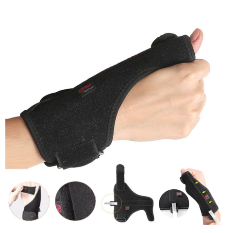 Đai bảo vệ cổ tay Aolikes A1677 - Hỗ trợ tập luyện thể thao, bảo vệ ngón cái, giảm đau hội chứng ống cổ tay, chất liệu cao cấp, Freesize điều chỉnh