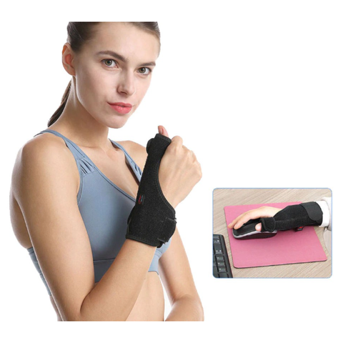 Đai bảo vệ cổ tay Aolikes A1677 - Hỗ trợ tập luyện thể thao, bảo vệ ngón cái, giảm đau hội chứng ống cổ tay, chất liệu cao cấp, Freesize điều chỉnh