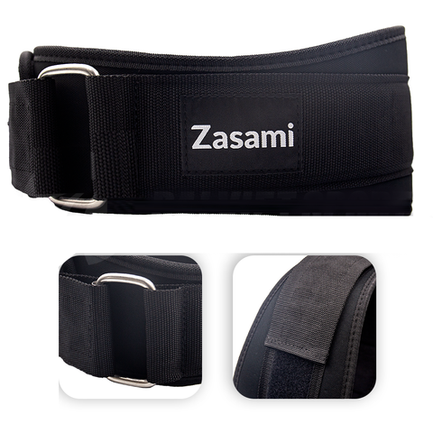 Đai Lưng Mềm Zasami Hỗ Trợ Tập Gym và Gánh Tạ - Bảo Vệ Cột Sống, Thích Hợp Đối Với Deadlift, Squat, Chất Liệu Cao Cấp.