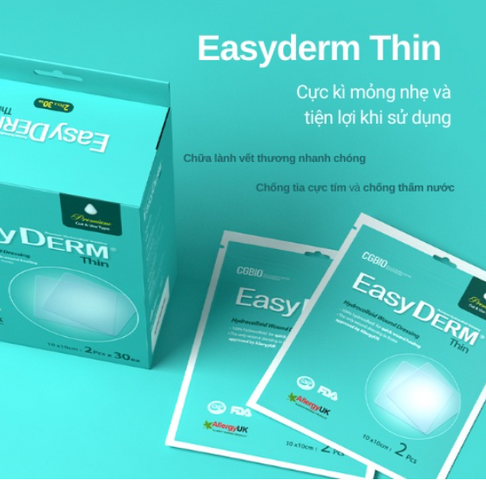 Băng Dán Y Tế CGBIO Easyderm Beauty Thin Hàn Quốc - Siêu Mỏng, Chống Nước, Bảo Vệ Vết Thương Hở, Ngăn Tia UV