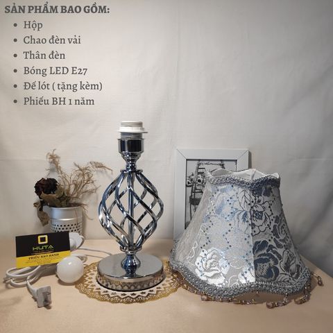 Đèn Ngủ Để Bàn HUTA T1 - Chiếu Sáng Vàng Duy Nhất, Điều Chỉnh Độ Sáng, Thiết Kế Sang Trọng, Kích Thước Phù Hợp Với Mọi Không Gian