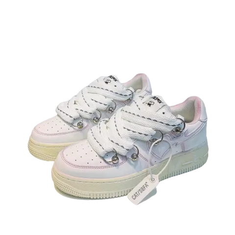 Giày Sneakers Cat&Sofa White Pink Love AC205