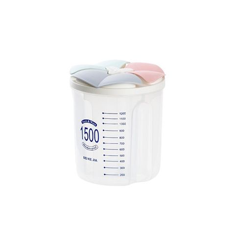 Hộp bảo quản thực phẩm trong suốt Jiashi nhựa PP 2500ml - Thiết kế nhiều ngăn tiết kiệm không gian tủ bếp, an toàn cho sức khỏe