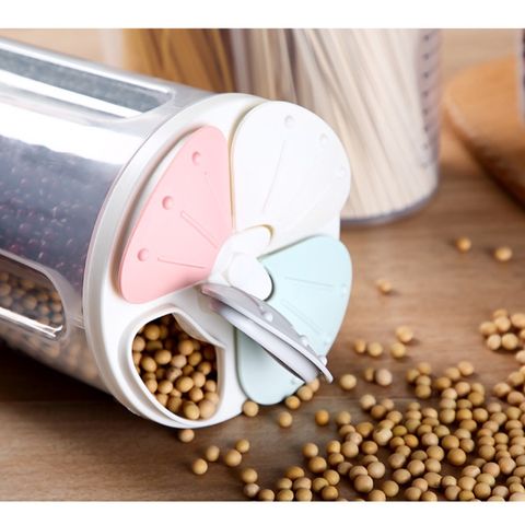 Hộp bảo quản thực phẩm trong suốt Jiashi nhựa PP 2500ml - Thiết kế nhiều ngăn tiết kiệm không gian tủ bếp, an toàn cho sức khỏe