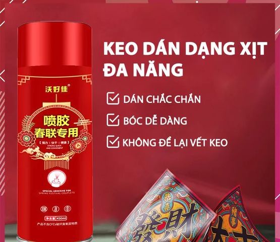Keo Dán Xịt Đa Năng Mifan 450ml - Không Để Lại Vết Keo, Dán Giấy, Phù Hợp Dùng Trong Thủ Công, Dính Xốp, Tờ Rơi, Áp Phích