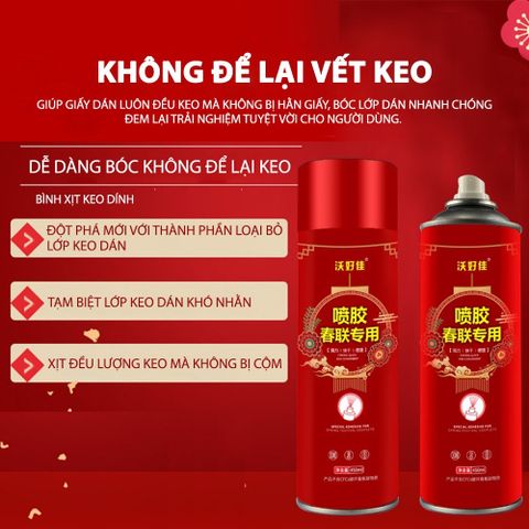 Keo Dán Xịt Đa Năng Mifan 450ml - Không Để Lại Vết Keo, Dán Giấy, Phù Hợp Dùng Trong Thủ Công, Dính Xốp, Tờ Rơi, Áp Phích