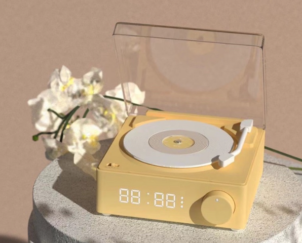 Loa Bluetooth Retro Giả Lập Đĩa Than Cổ X11 Kiêm Đồng Hồ Báo Thức - Âm Thanh Chất Lượng, Phong Cách Vintage ấn Tượng