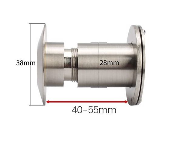 Mắt Thần Gắn Cửa Chống Trộm Hobby Home Decor MT2 - Quan Sát Bên Ngoài 220 Độ, Hợp Kim Kẽm Bền Chắc, Đường Kính 28mm