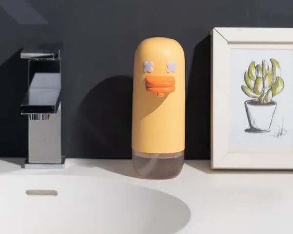 Máy tạo bọt rửa tay tự động Bubble Duck vịt vàng đáng yêu - Thiết bị rửa tay thông minh, cảm biến nhạy, phù hợp mọi không gian gia đình