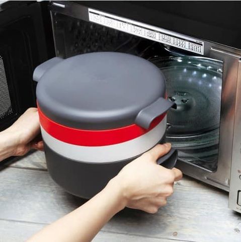 Nồi 4 Tầng Đa Năng Multi Roichen Hàn Quốc - Nấu Canh, Soup, Hấp, Nướng Đồng Thời Trong Lò Vi Sóng, Tiết Kiệm Thời Gian Nấu Nướng