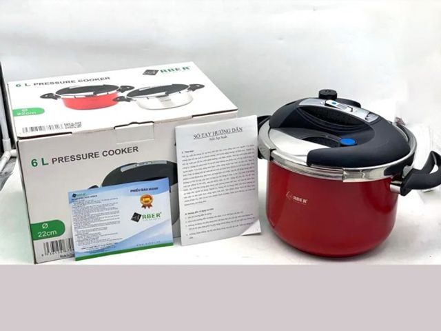 Nồi áp suất đáy từ Arber NAS06LSMD 6 lít - Inox 304 Chất Lượng Cao, An Toàn, Dùng Được Trên Bếp Gas, Hồng Ngoại, Từ