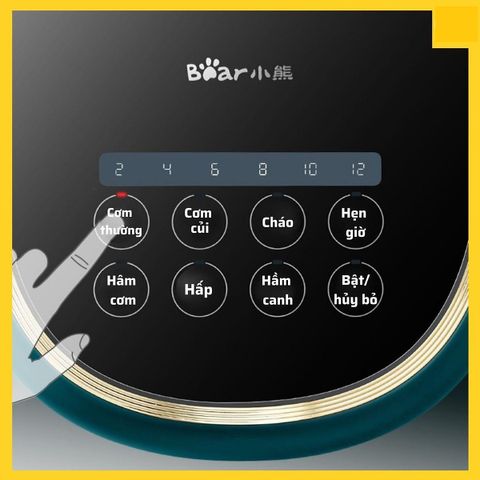 Nồi Cơm Điện Hẹn Giờ Chống Dính Bear DFB-P30R3 - Đa Năng 3L, Nấu Cơm, Cháo, Canh, Giữ Ấm 24h - Tiện Ích Cho Gia Đình