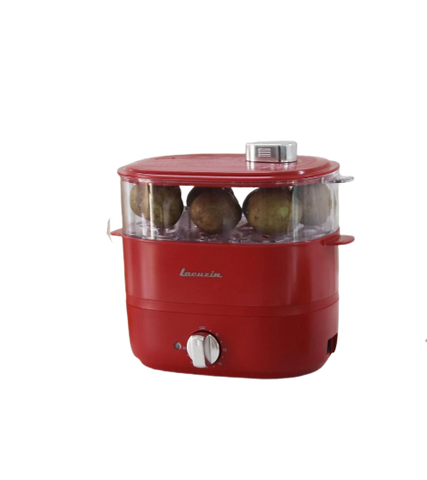Nồi Hấp Mini Đa Năng 2 Tầng Lacuzin - Nấu Ăn Lành Mạnh, Đồ Gia Dụng Bếp, Hấp Thức Ăn Tươi Ngon, Dung Tích 2L