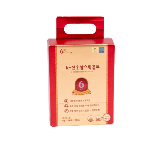 Nước Hồng Sâm Cô Đặc K-Jin Gold - Sản phẩm bồi bổ sức khỏe từ hồng sâm 6 năm tuổi, hỗ trợ ăn ngon, ngủ tốt, hộp 10/30/100 gói.
