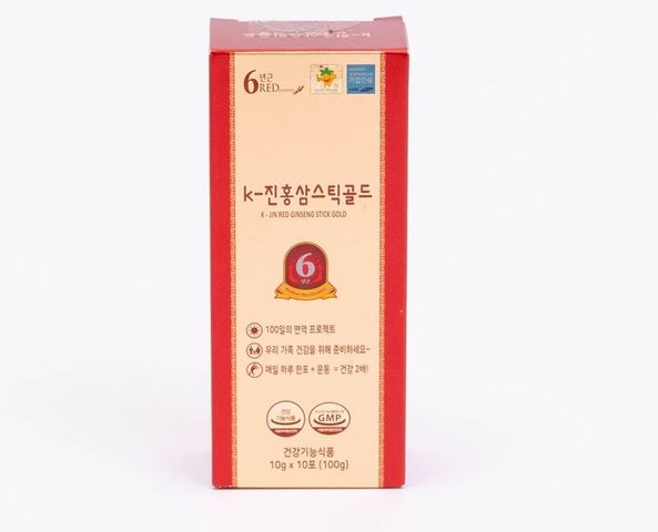 Nước Hồng Sâm Cô Đặc K-Jin Gold - Sản phẩm bồi bổ sức khỏe từ hồng sâm 6 năm tuổi, hỗ trợ ăn ngon, ngủ tốt, hộp 10/30/100 gói.