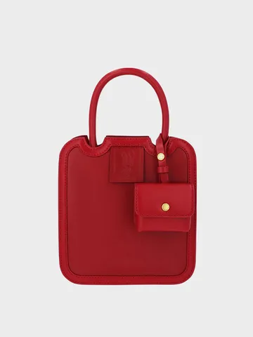 Túi Charles & Keith Judy Hopps Structured Tote CK2-30782054 Red