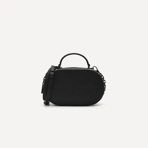 Túi xách Pedro Studio Cara Leather Mini Shoulder Bag in Pixel PW2-75210146 Black