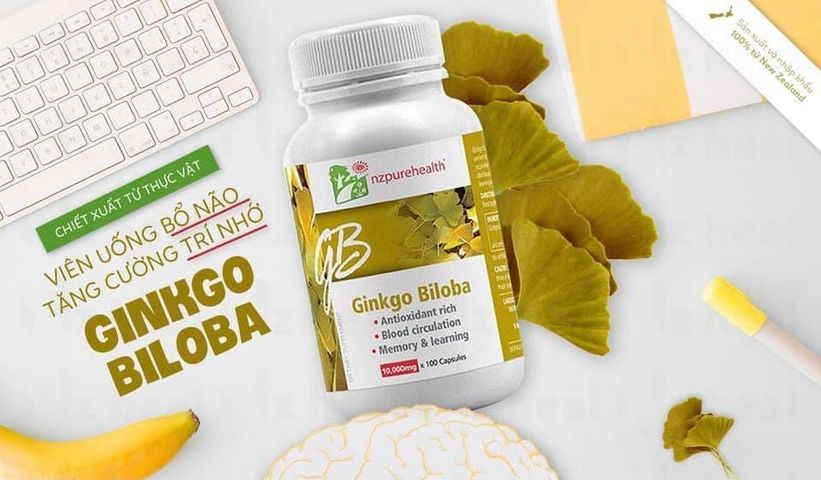 Viên Uống Hỗ Trợ Não Bộ Ginkgo Biloba 10.000mg NZPureHealth - Tăng Cường Trí Nhớ, Bảo Vệ Não Bộ Từ Chiết Xuất Lá Bạch Quả