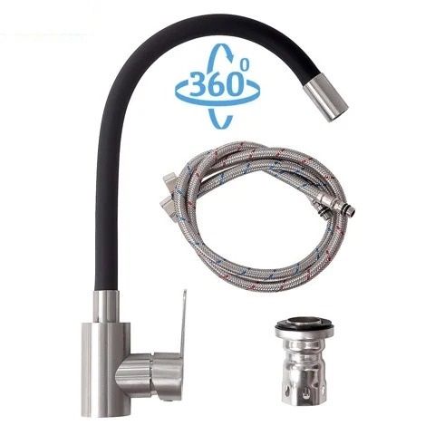 Vòi Nước Rửa Chén Nóng Lạnh Đầu Mềm Inox 304 Hobby Home Decor VTM1 - Thiết Kế Linh Hoạt Chống Rỉ Sét, Tiện Lợi Cho Nhà Bếp